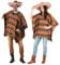KarnevalsTeufel Poncho El Sancho Mexikaner Fasching Karneval