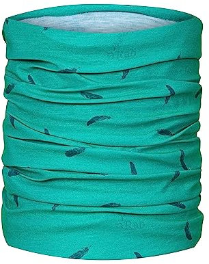 Rab Neck Tube Microfiber Quick Drying Gaiter for Skiing, Hiking, & Climbing - Peacock Green - One Size