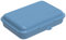Rotho Fun flache Vesperdose 0,45l mit Klickverschluss, Kunststoff (PP) BPA-frei, blau, 0,45l (16,0 x 11,0 x 4,0 cm)
