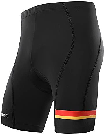 NOOYME Radlerhose Herren mit Sitzpolster 4D Fahrradhose Herren Schnelltrockende& Elastische Radhose Herren– Verbesserte Elastizität und Luftdurchlässigkeit Radlerhose Herren