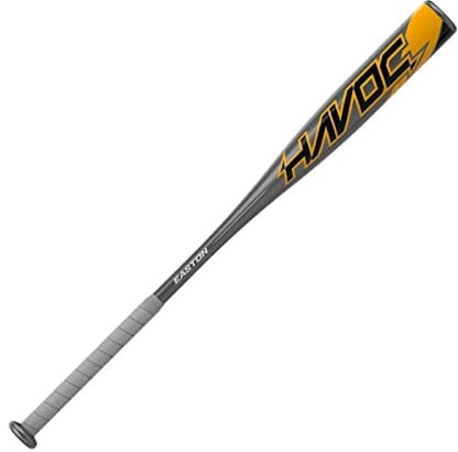 Easton - MLB - Baseball - Havoc - Youth - Baseball Bat - USA Logo - 2 ¼ inch Barrel - Gray/Orange (29/19 Ounce (-10))