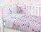 Pink Hearts Teddy Bear Girls Cot Bed Baby Bale Bedding Set Cot 100% Cotton Cot Quilt and Fitted Sheet