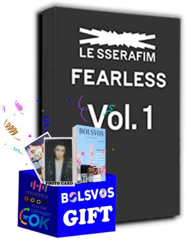 LE SSERAFIM - Fearless [Vol 1 ver.] (1st Mini Album) Album+Pre Order Limited Benefits+BolsVos K-POP eBook (21p), Photocards