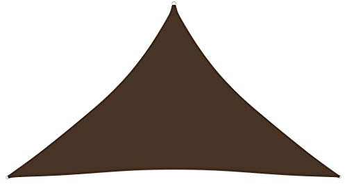 vidaXL Sonnensegel Oxford-Gewebe Dreieckig 3,5x3,5x4,9 m Braun