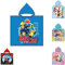 AYMAX SPRL Kinder Bade-Poncho mit Kapuze Baumwolle, versch. Motive - Patrol, Miraculous Ladybug und Cat Noir, Feuerwehrmann Sam - Strand Badeponcho Handtuch Bademantel Poncho (Feuerwehrmann Sam), S