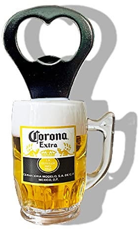 Magnetischer Bierflaschenöffner Tasse Form Flaschenbar Kühlschrank Dekor Cool Einzigartige Geburtstagsgeschenke Kollektion (Corona Extra)