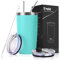 Livole Mug Isotherme Réutilisable 20OZ 550ML, Gobelet de voyage Thermos Tasse à Café Double Paroi Sous Vide 18/8 304 Acier Inoxydable, 2 Couvercles anti-éclaboussures, 2 Pailles, sans BPA, Bleuté