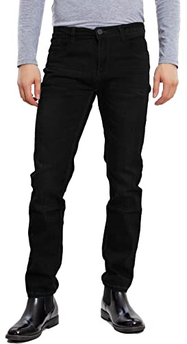 Toocool - Hommes Jean Coupe Classique, Pantalons en Coton, Jeans Taille Moyenne, Jean Homme Regular LE-2487 [44, 2485 Noir]