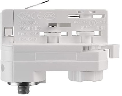 Deko-Light | D LINE Zubehör Adapter Pendel-Leuchtenmontage für 3-Phasen-Strom-Schienen-System 230V | weiß