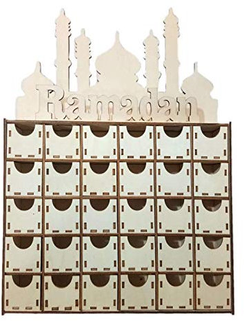 Bruafsir Adventskalender von Eid Ramadan Mubarak muslimischen Eid Islamischen Dekorationen für Partys