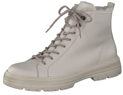 Paul Green Damen SUPER Soft Schnürstiefelette mit Warmfutter, Frauen Schnürstiefeletten,Warm gefüttert,schnürboots,Boots,Beige (Biscuit),37.5 EU / 4.5 UK