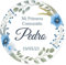 Pegatinas Personalizadas Comunion, Bautizos, Bodas en Vinilo Redondas – Detalles para Invitados de Primera Comunion Niños y Niñas 16 Modelos (Modelo 11)