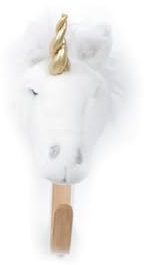 Bibib & co Porte Manteau Peluche tête Licorne Blanche
