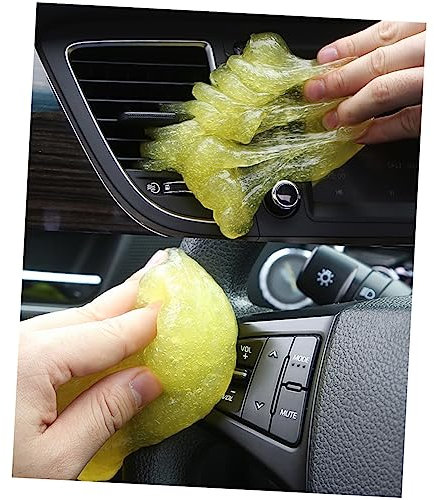 PartyKindom 3pcs Keyboard Cleaning Clay Gel Dash Cleaner for Pc Tablets Laptops Car Vents Cameras Printers Calculators Random Color