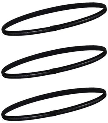 3 Stück Haarband Jungs Sport, Haarband Herren,Haarband Sport Kinder,Haarband Kinder Jungs Fussball Haarband Jungs,Elastisches Haarband rutschfeste Stirnbänder Kinder Haarbänder Damen Dünn-Schwarz