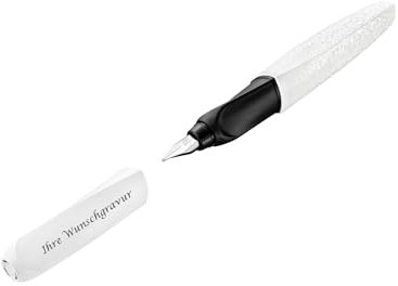 Pelikan Füllhalter mit Gravur / mit Struktur / Füller / Twist weiß P457 M