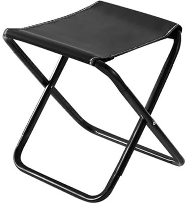 FLIPP Outdoor-Klapphocker, tragbarer Angelstuhl, Kleiner Hocker, Campingstuhl, Klappstuhl, Campinghocker (CH : 31.5x26x24cm)
