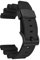 22mm adapté for Seiko Prospex SKX007 thon Sumo tortue anneau en métal Bracelet de montre en caoutchouc Sport de plongée Bracelet de montre de remplacement en Silicone (Color : Black-black buckle, Si