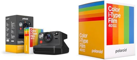 Polaroid Everything Box Now Gen 2 Instant Camera - Black & Color Film for i-Type-6010, 40 Films