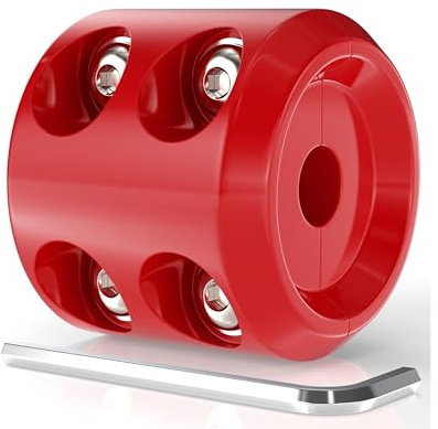 BFXM Winch Stopper for Cable, Rubber Winch Cable Stopper with Allen Wrench to Protect Winch Rope from Wear and Tear, Winch Accessories for ATV, UTV, Truck (Red)