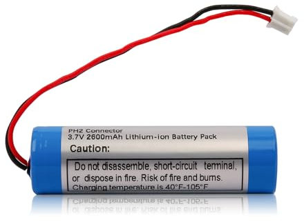 Batteria ricaricabile agli ioni di litio 3.7V 2600mAh con connettore PH2.0