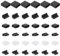 HJZHII 36pcs Anti Dust Cover Plugs, 6 Types USB Type C Cover Caps Silicone Dust Stopper Cap Port Protector Compatible with All Type-C Smartphones and Tablets
