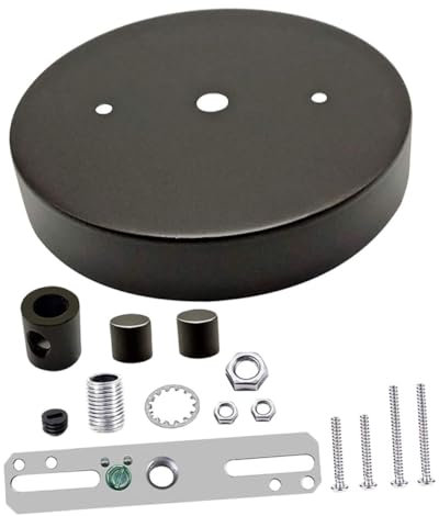Angoily 1ensemble Plaque De Plafond Pour Suspension De Lustre Base Décorative Pour Éclairage De Plafond Compatible Avec Divers Styles De Lampes Pour Salon Cuisine Et Noir