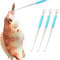 FENQURO 3 Pcs hakenlöser, Angelhaken Entferner, Edelstahl Hakenlöser Angeln, Schnelles Disgorger, Tragbarer Haken-Entferner mit Magnete fur Kleine und große Hackenlöser Fischen, Angelzubehör (17cm)