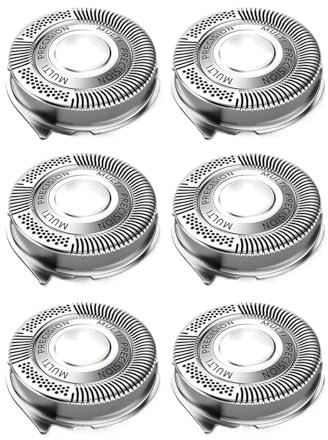 Replacement SH50 Shaving Head Accessory, Compatible for Philips Series 5000 Shavers, AquaTouch, PowerTouch, S5210 S5370 PT730 AT810(6 pcs kit)