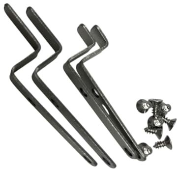 Montagewinkel Halter Halterung Fliegengitter Alu Rahmen Insektenschutz Fenster (Bautiefe 12 mit Schrauben)