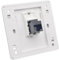 Enchufe de Pared de Red de Doble Paso Gigabit CAT6 Hembra A Hembra de 86x86 mm para Placa Frontal LAN RJ45 Salida de Enchufe Recto de Internet(LAN x 1)
