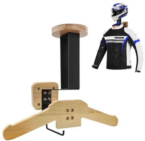 Helmhalterung Wand, Motorrad Garderobe, Motorradhelm Halterung, Helm Halterung Wand für Mehrzweck Wandhalterung für Motorrad, Fußball, Radfahren, Anzug