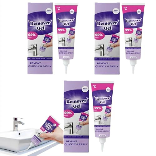 Vexclean - Gel removedor de moho, 3 unidades de gel removedor de moho, 3 potentes geles de limpieza Vexclean, altamente eficaz en penetración, para huecos de azulejos de baño y cocina, paredes y