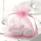Premium Weddings Organzasäckchen rosa 20 Stück 10,0x7,5 cm - Organzabeutel rosa Gastgeschenk Hochzeit Kommunion Taufe