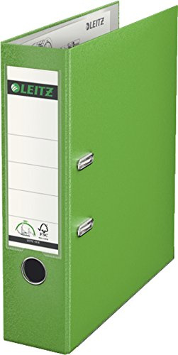 Leitz Qualitäts-Ordner Plastik-Cover 180°A4 (A4 - dorso 80 mm, 1 Stück/hellgrün)