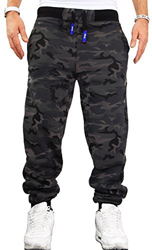 RMK Herren Hose Jogginghose H.02H.02 6XL Camouflage Dunkel