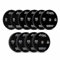 EXTREME FITNESS® RUBBER BUMPER OLYMPIC WEIGHT PLATES for Weightlifting 2 (150KG set (5/10/15/20/25kg pairs))