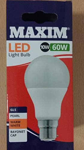 Maxim (BC) LED GLS 10W (60W Equiv) Warm White
