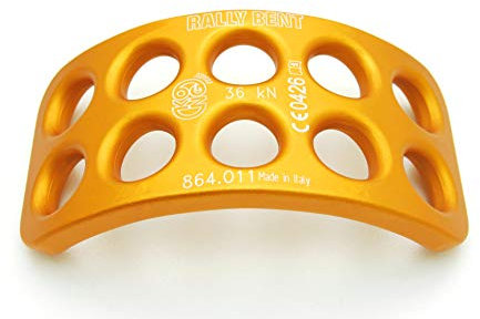 KONG Rally Bent - Placa de Anclaje Curvada, Color Naranja