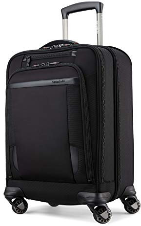 Samsonite Pro Travel Softside Erweiterbares Gepäck mit Spinnrollen, Schwarz, Carry-On 21-Inch, Pro Travel Softside Erweiterbares Gepäck mit Spinnrollen