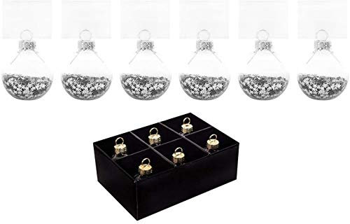 YöL 12 Place Cards Holders Star Confetti Christmas Dinner Party Accessories Silver