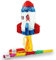 Trendario Pinata Set Rakete, Pinjatta + Stab + Augenmaske, Ideal zum Befüllen mit Süßigkeiten und Geschenken - Piñata für Kindergeburtstag Spiel, Geschenkidee, Party, Hochzeit