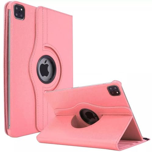 World biz Étui rotatif pour iPad Pro 12,9 (6e/5e/4e génération 2022/2021/2020) avec support pivotant à 360 degrés, fonction veille/réveil automatique (or rose)
