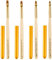4Pcs Pinceau Nail Art Ongles avec un Couvercle Brosses à Ongles Gel, Pinceau à Ongle pour Gel UV Nail Art
