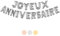 KIT BANDEROLE GUIRLANDES BALLON ANNIVERSAIRE LETTRES METALLISES BRILLANTE COULEURS ARGENT OR ROSE GOLD EN FRANCAIS POUR ENFANTS ADULTE CONVIENT TOUT AGES GONFLAGE FACILE MARQUE RXLITE (ARGENT)