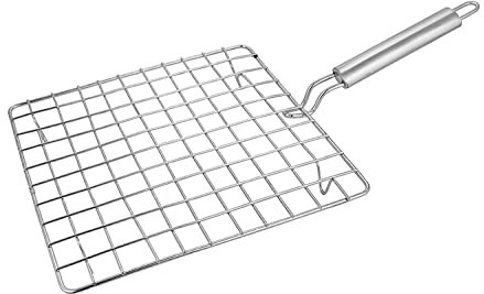 TreegoArt Quadratischer Bräter Edelstahl Kochen Roti Chapati Papad Jali Paneer Grill Roti Maker Grill Jali Bräter Küchenwerkzeug