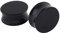 Beydodo Piercing Tunnel 8MM Set, Ohr Plugs Rund Schwarz Tunnel Ohr Expander 2PCS