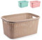 AC - Cesta para la Ropa Sucia - Modelo Rin Rattan - Forma Rectangular - Fabricado en Plástico - Cesto para la colada - Almacenamiento - 25 x 53 x 36 cm - Color Surtido
