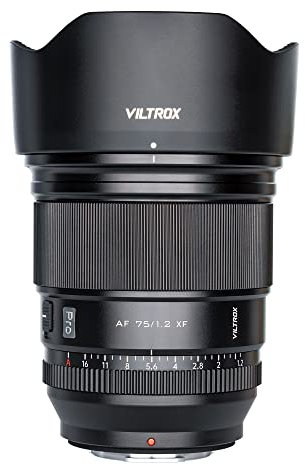 VILTROX 75mm PRO F1.2/f1.2 X Mount Ultra Wide Angle Lens,Autofocus APS-C Lens for Fujifilm X-Mount Camera X-T5 X-H2 X-T30 II X-T4 X-A7 X-E3 X-E4 X-H1X-Pro2 X-T4 X-T10 X-T20