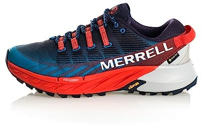 Merrell Herren Agility Peak 4 GTX-Tahoe/Lava Low-top, 44 EU